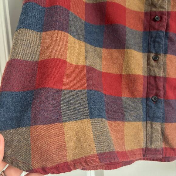 Pendleton Men’s Plaid Fall Fleece Button Down Long Sleeve Sz L Cotton Western - Picture 10 of 10